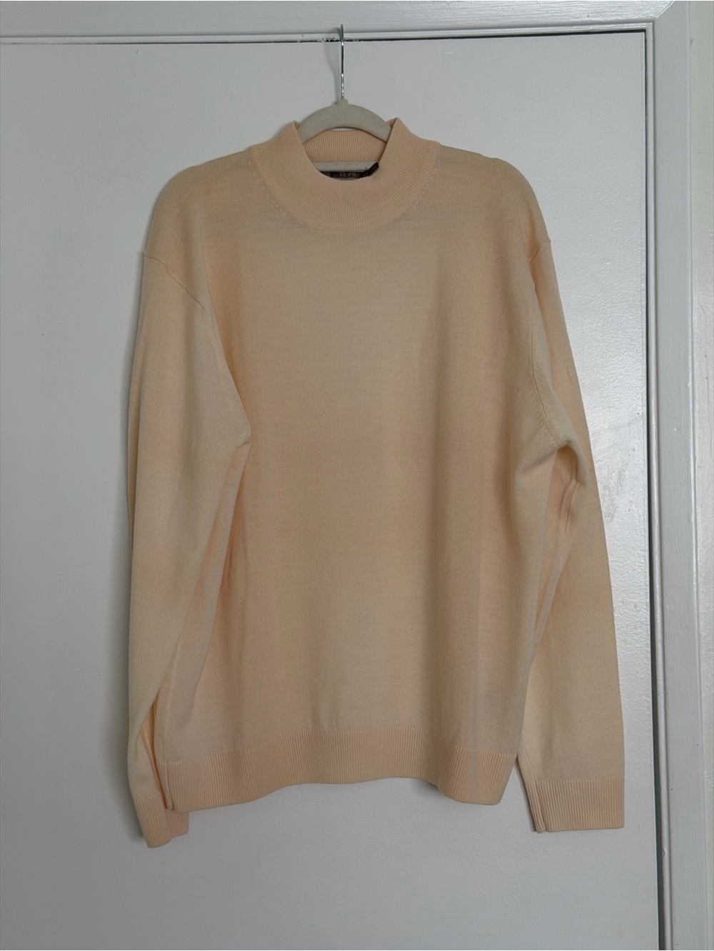 Raffi Linea Uomo Men’s 100% Merino Wool Ivory Sweater Italian Luxury - Size L/52